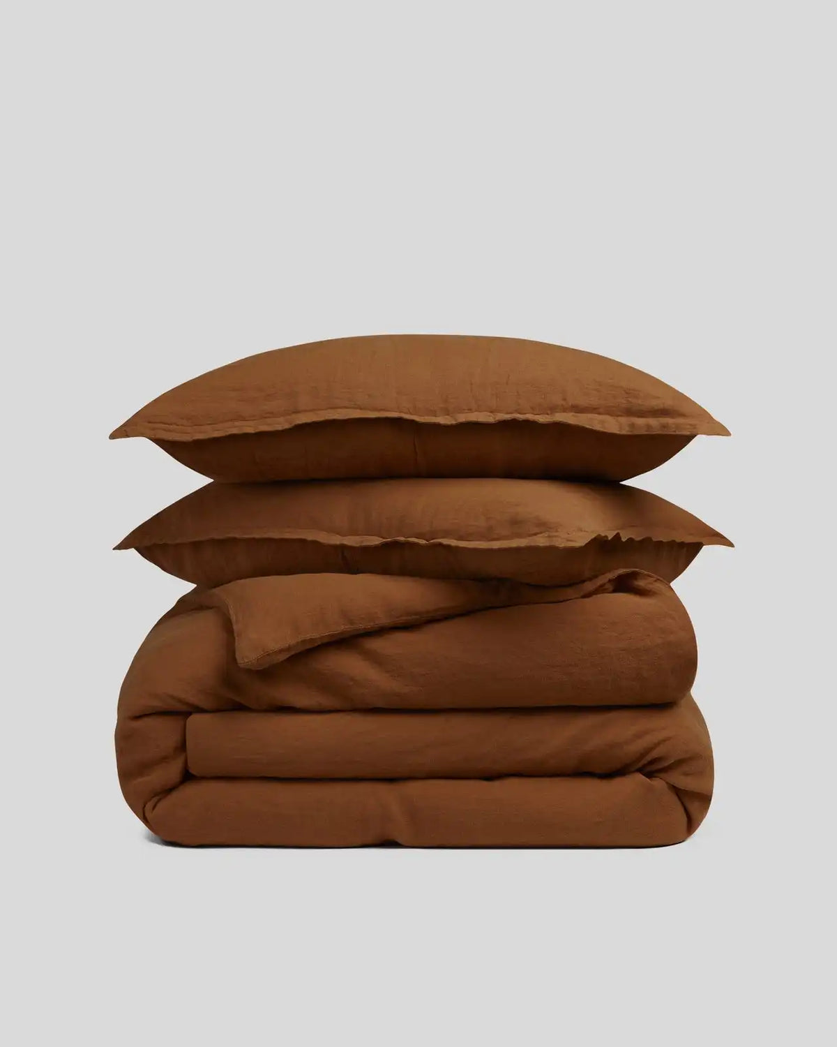 Linen Duvet Cover Set - Tobacco K/CK