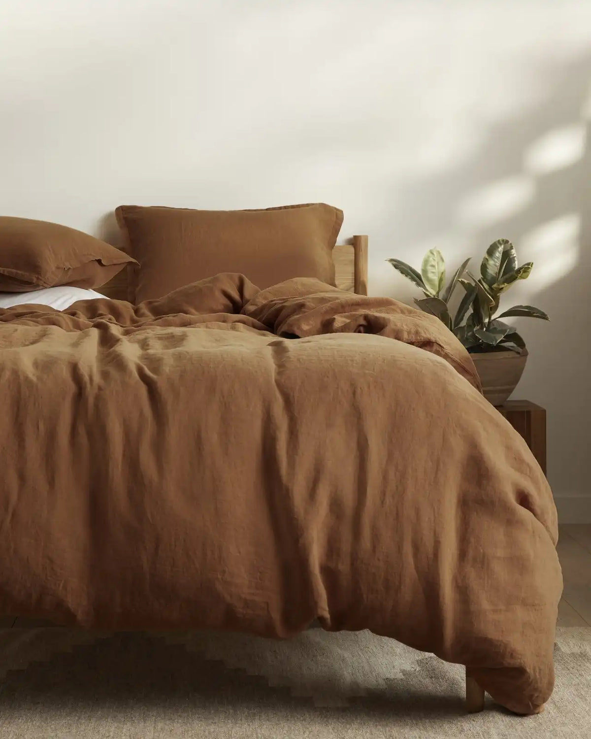 Linen Duvet Cover (Tobacco)