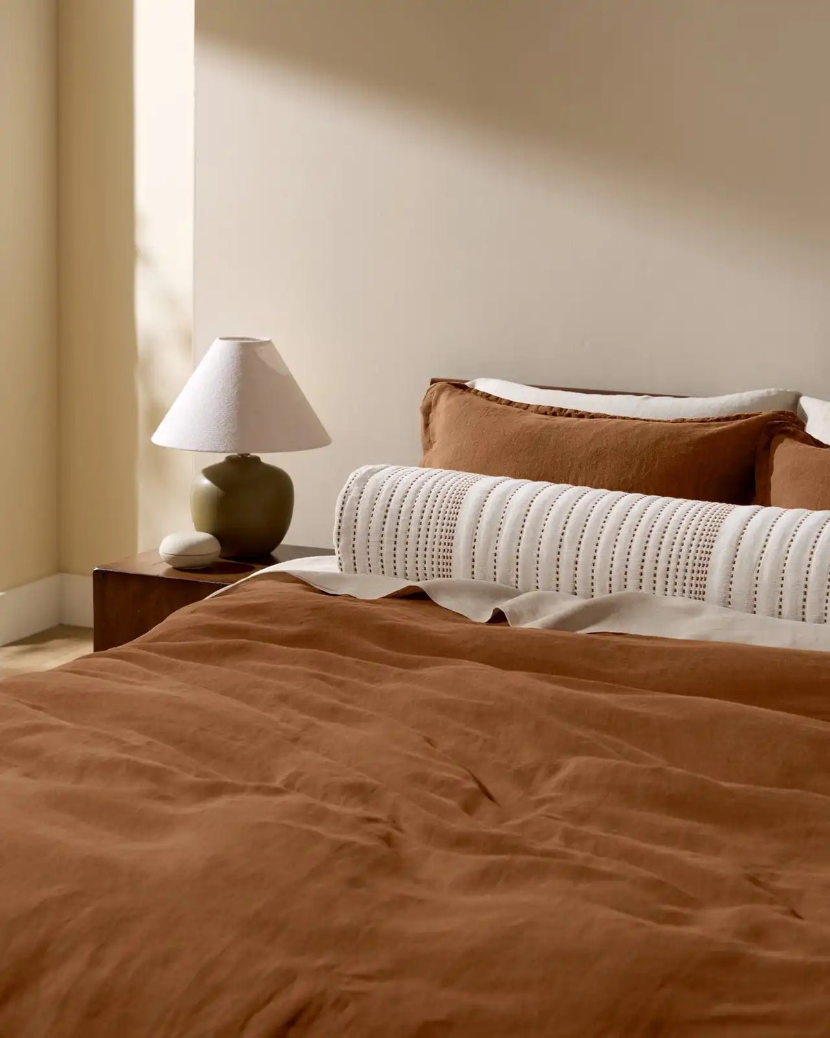 Linen Duvet Cover (Tobacco)