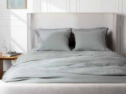 Linen Duvet Cover - FINAL SALE (Slate Blue)