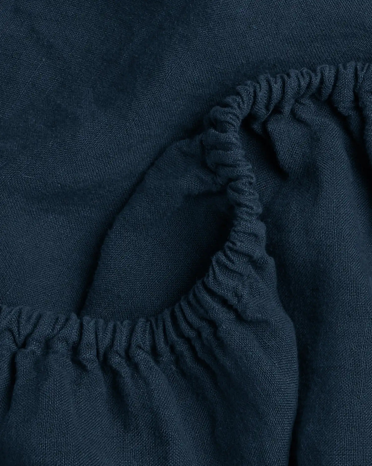 Linen Fitted Sheet (Ink)