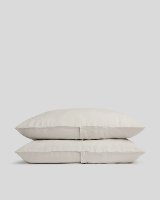 Linen Pillowcase Set (Bone)