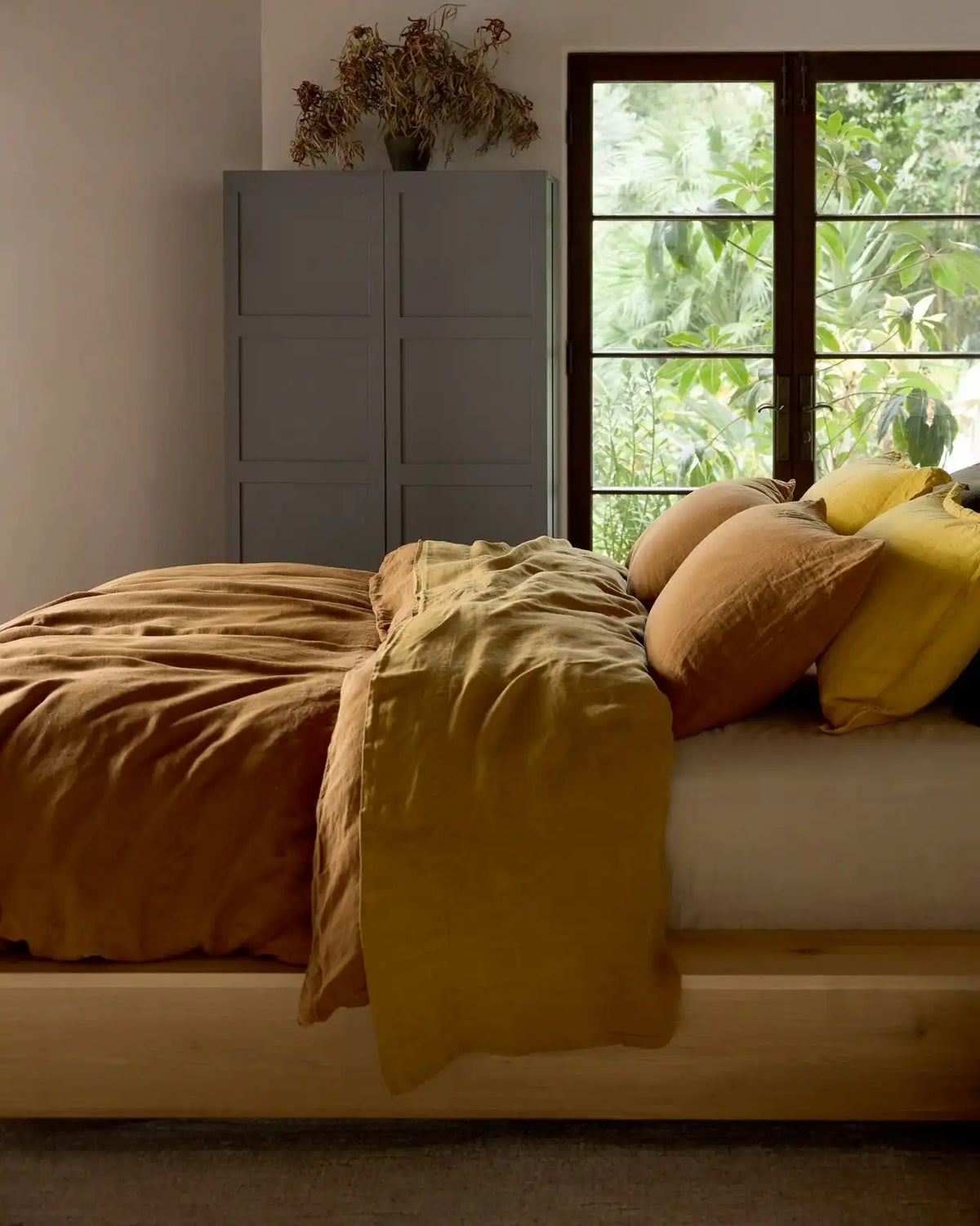Linen Pillowcase Set (Tobacco)