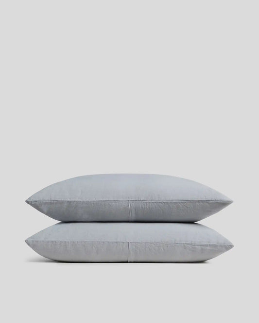 Linen Pillowcase Set (Sky)