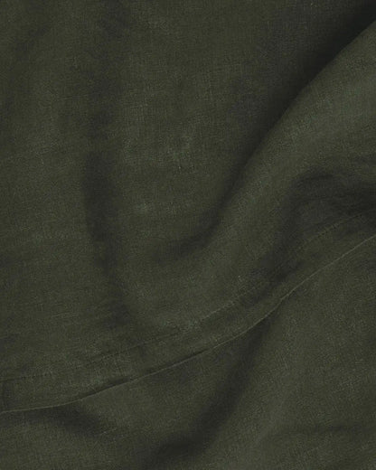 Linen Sham Set (Evergreen)