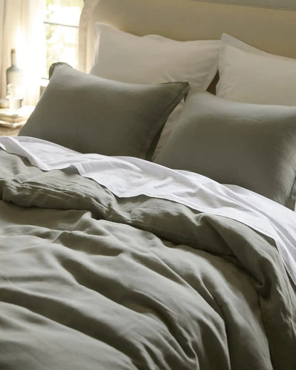 Linen Sham Set (Moss)