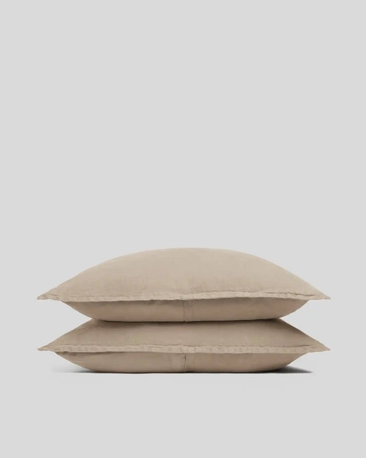Linen Sham Set (Toast)