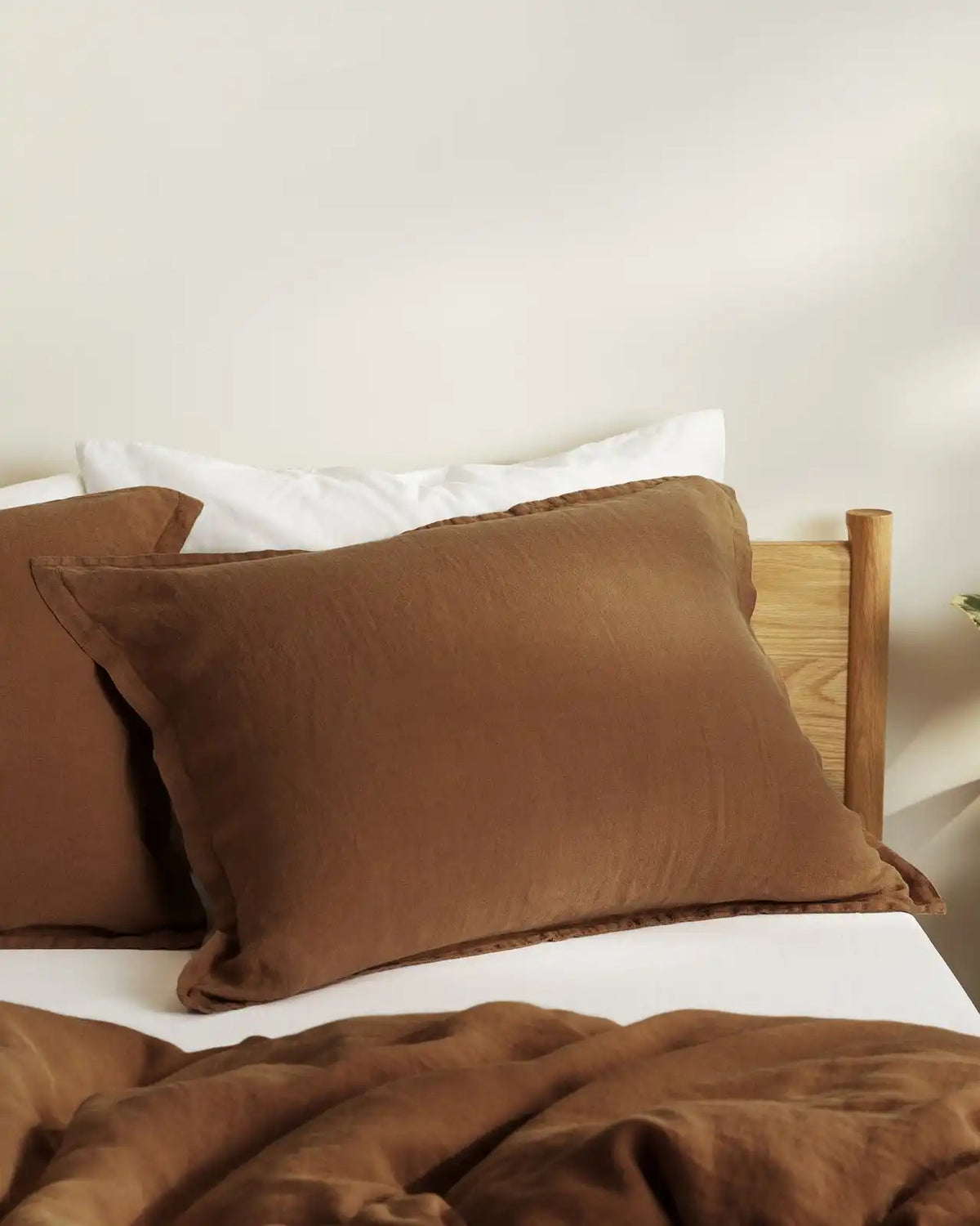 Linen Sham Set (Tobacco)