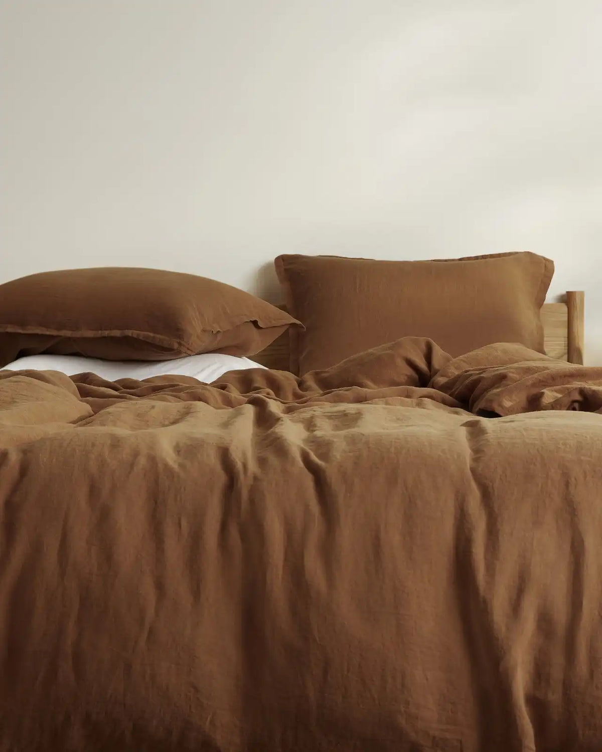 Linen Sham Set (Tobacco)