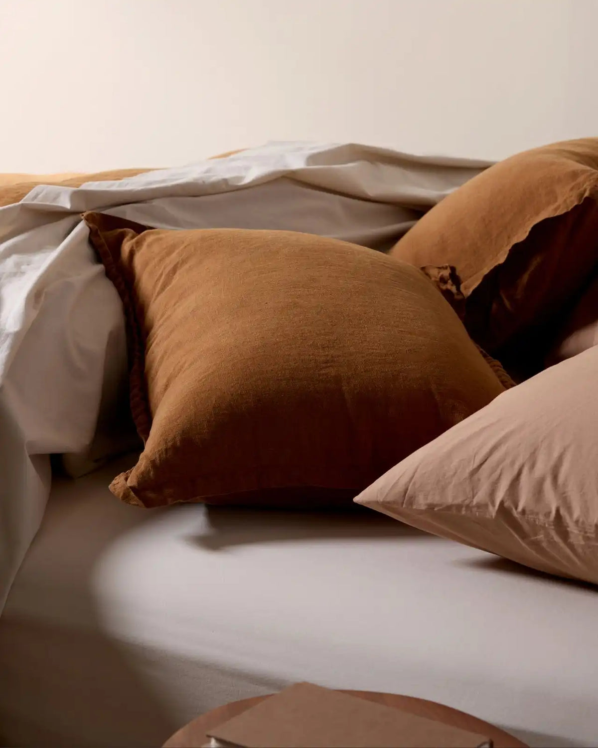 Linen Sham Set (Tobacco)