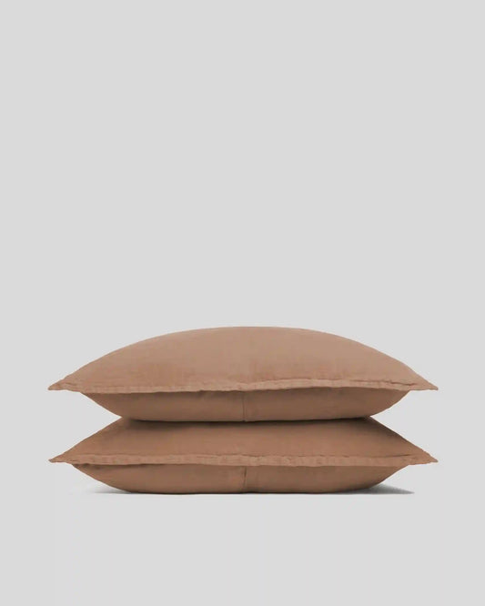 Linen Sham Set (Adobe)