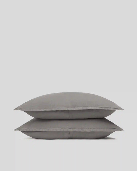Linen Sham Set (Pebble)