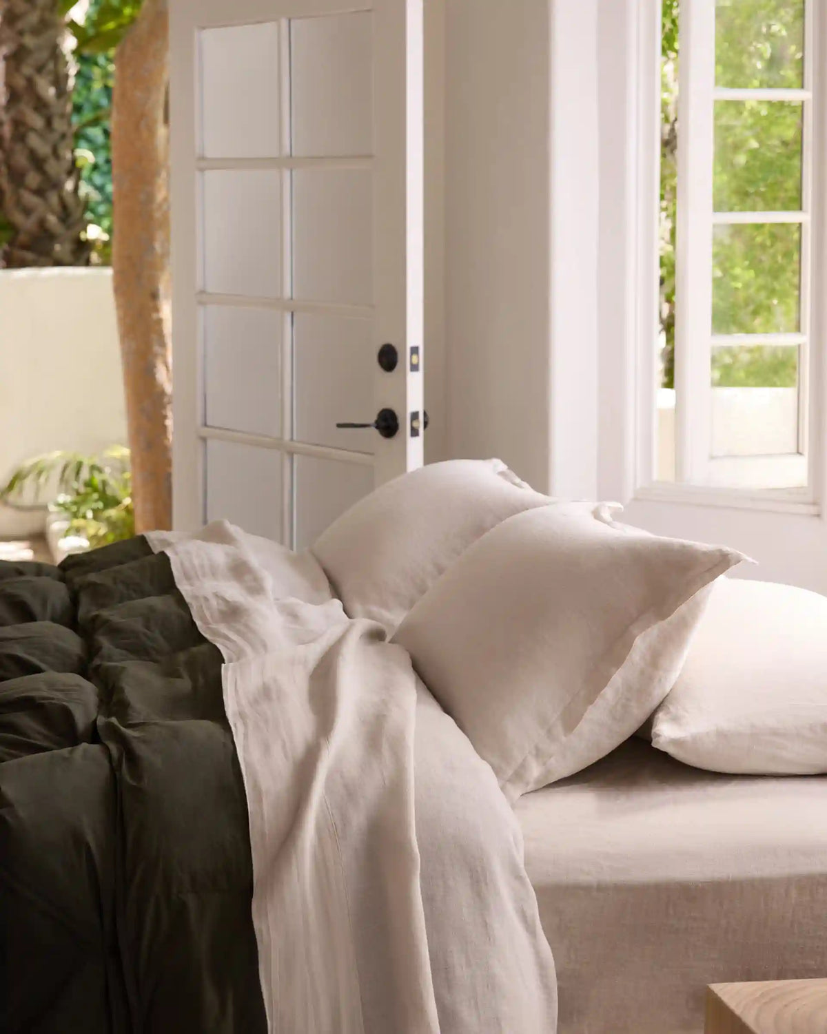Linen Sheet Set - Bone F/Q