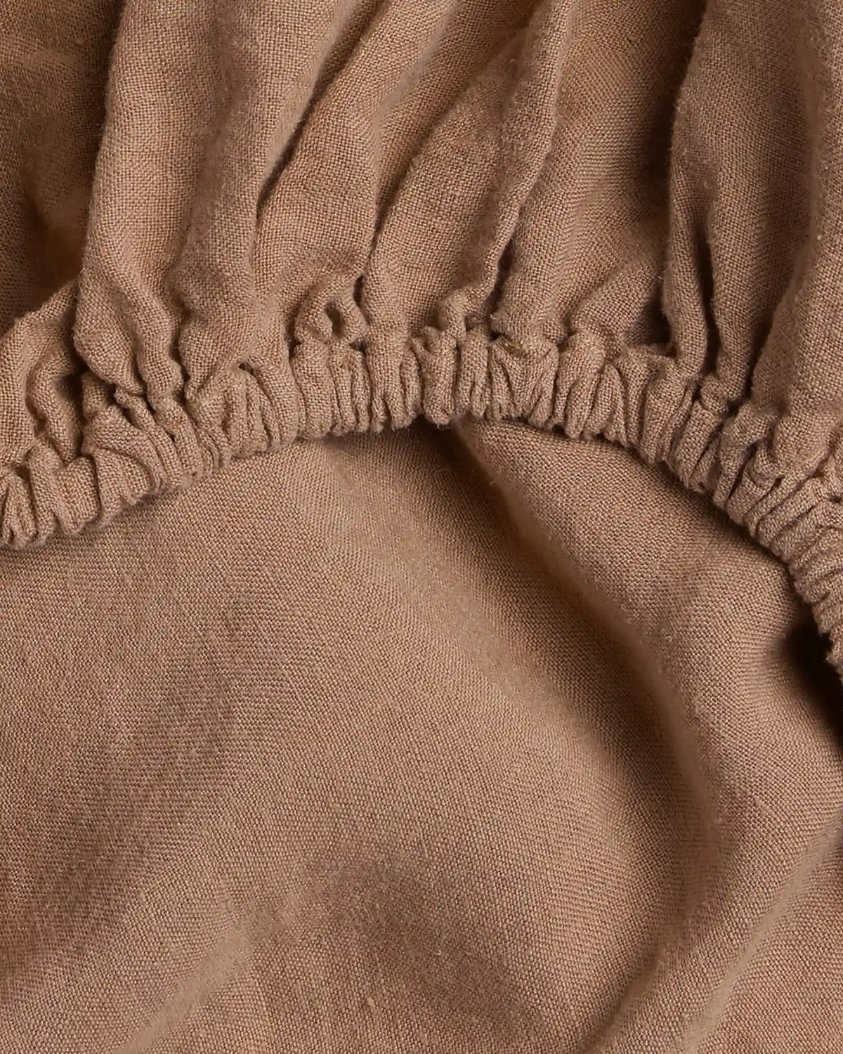 Linen Fitted Sheet (Adobe)