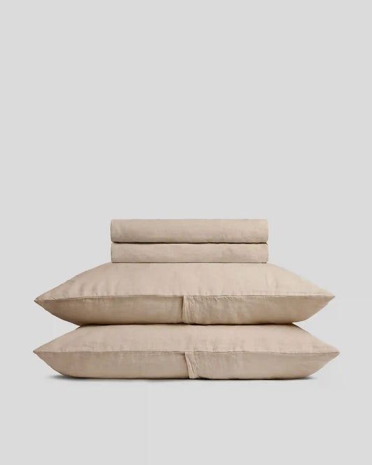 Linen Sheet Set - Toast F/Q