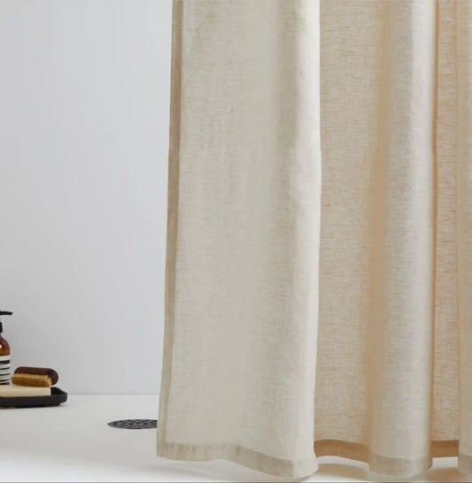 Linen Shower Curtain (Bone)