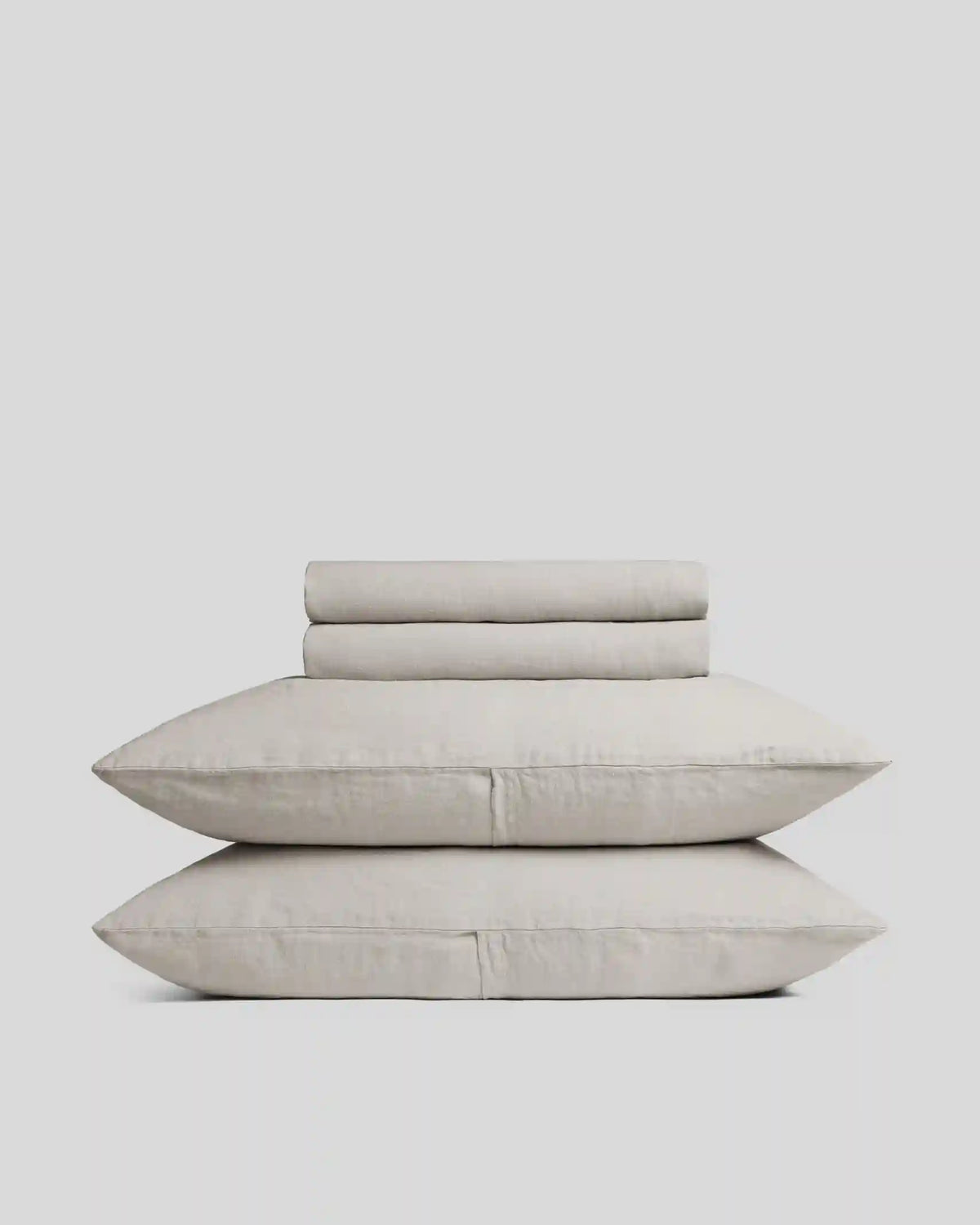 Linen Sheet Set - Dove F/Q