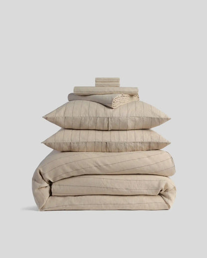 Linen Bundle - Bone Stripe F/Q