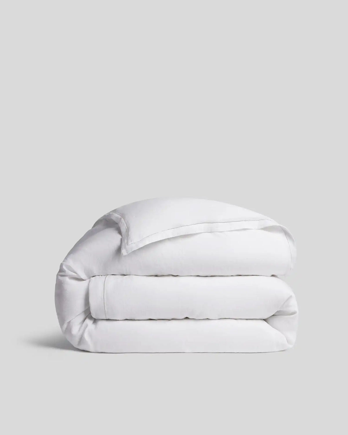 Linen Tencel Duvet Cover (White)