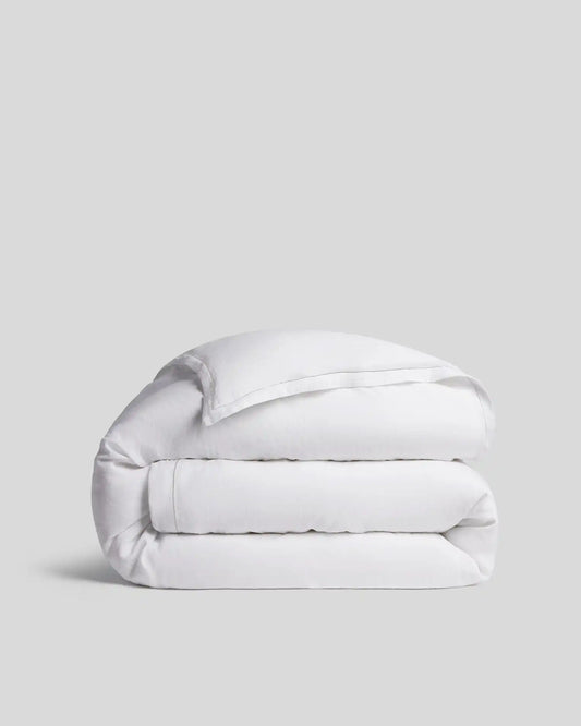 Linen Tencel Duvet Cover (White)