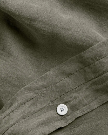 Linen Tencel Duvet Cover - FINAL SALE (Moss)