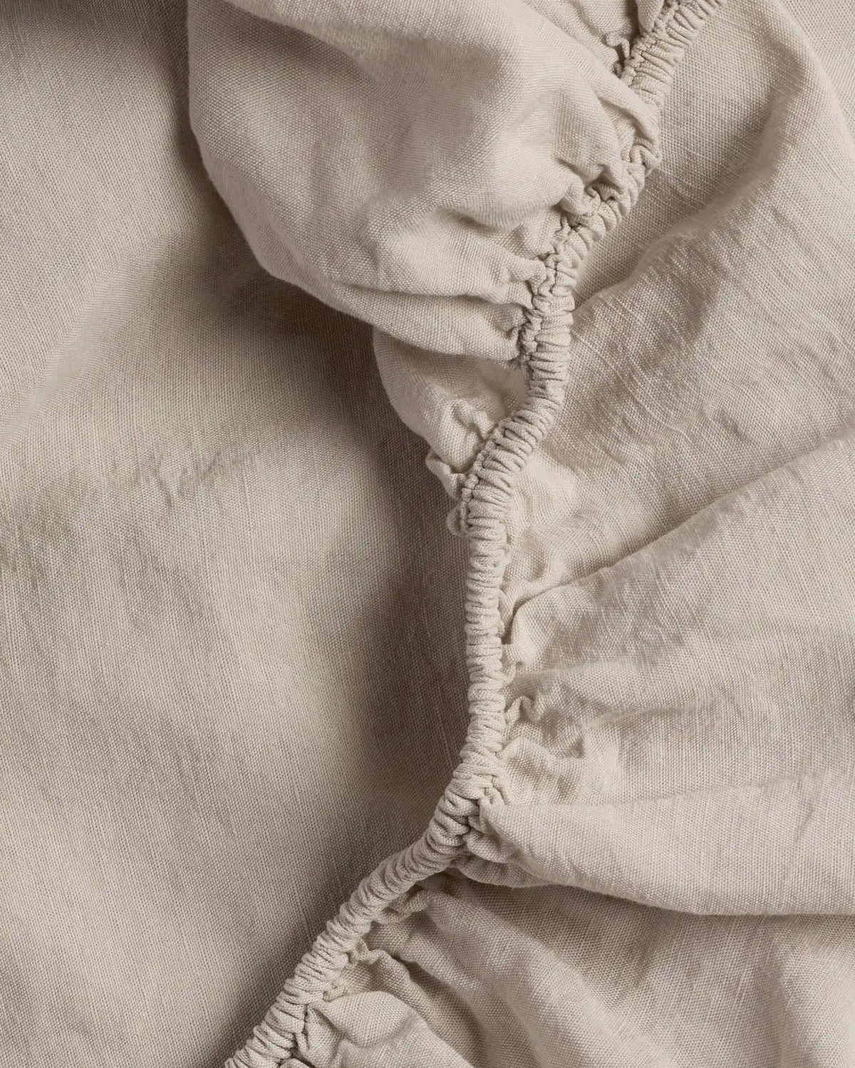 Linen Tencel Fitted Sheet (Bone)