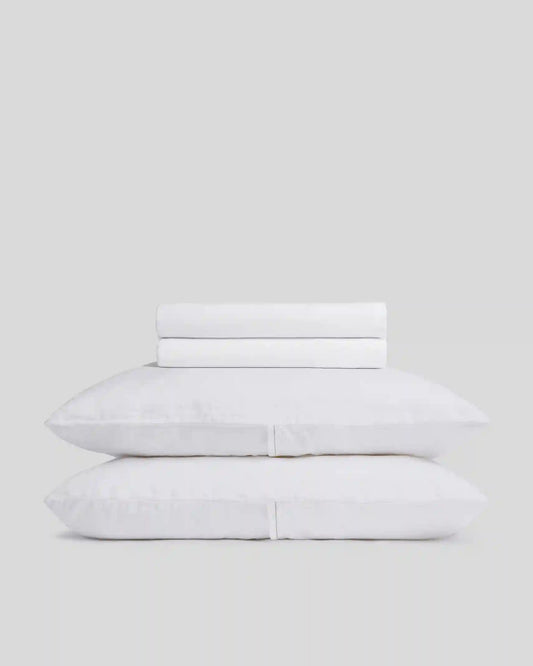 Linen Tencel Sheet Set - White F/Q