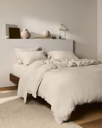 Linen Tencel Sheet Set - Bone F/Q