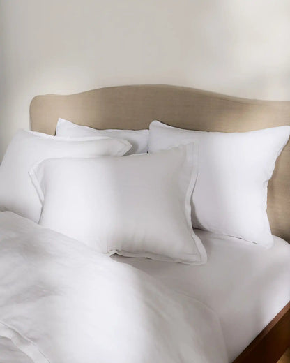 Linen Tencel Sham Set (White)