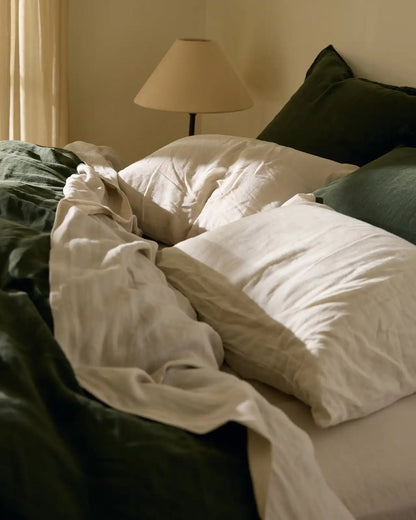 Linen Top Sheet - Bone