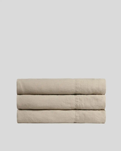 Linen Top Sheet - Toast
