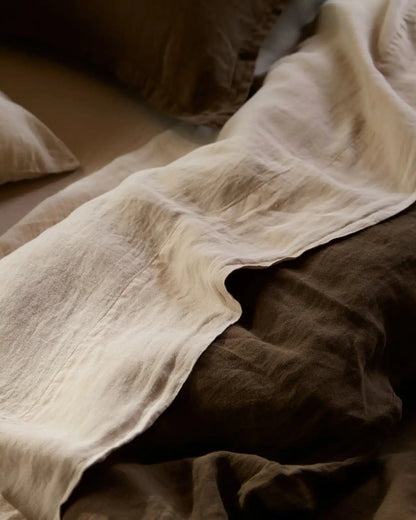 Linen Top Sheet - Toast