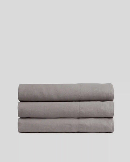 Linen Top Sheet (Pebble)