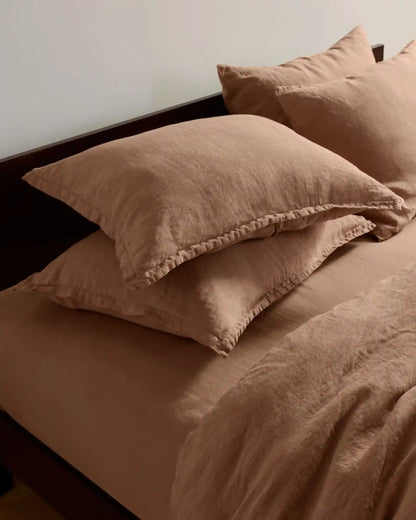Linen Sham Set (Adobe)