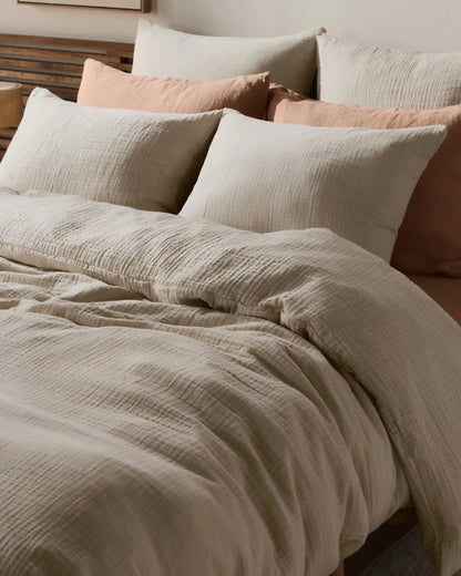 Organic Cloud Cotton Duvet Cover - FINAL SALE (Bone)