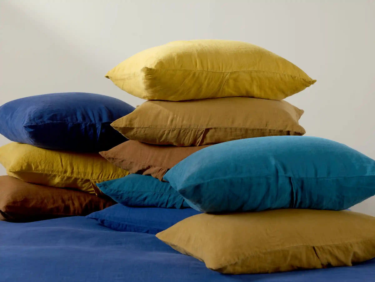 Linen Pillowcase Set (Tobacco)