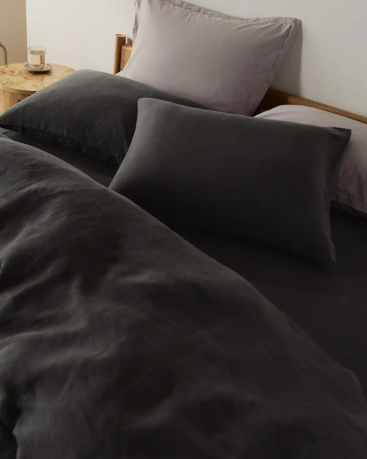Linen Pillowcase Set (Onyx)