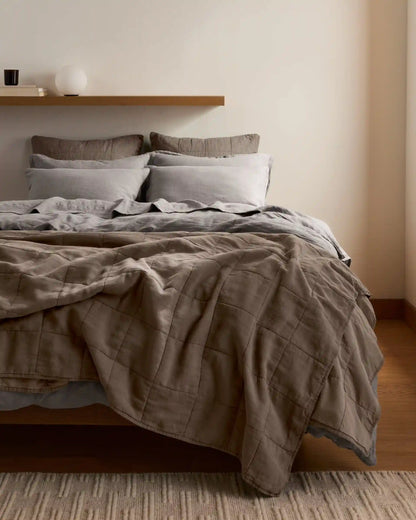Linen Top Sheet (Pebble)