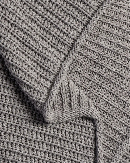 Marled Cotton Throw (Pebble)