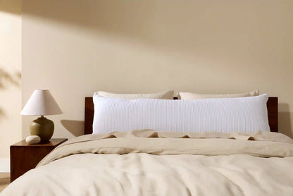 Matelasse Body Pillow Cover (White)