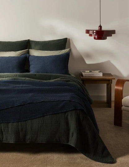 Matelasse Sham Set (Ink)