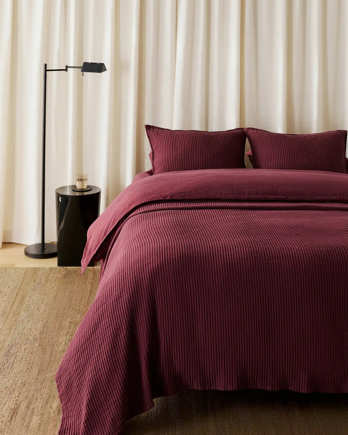 Matelasse Coverlet (Garnet)