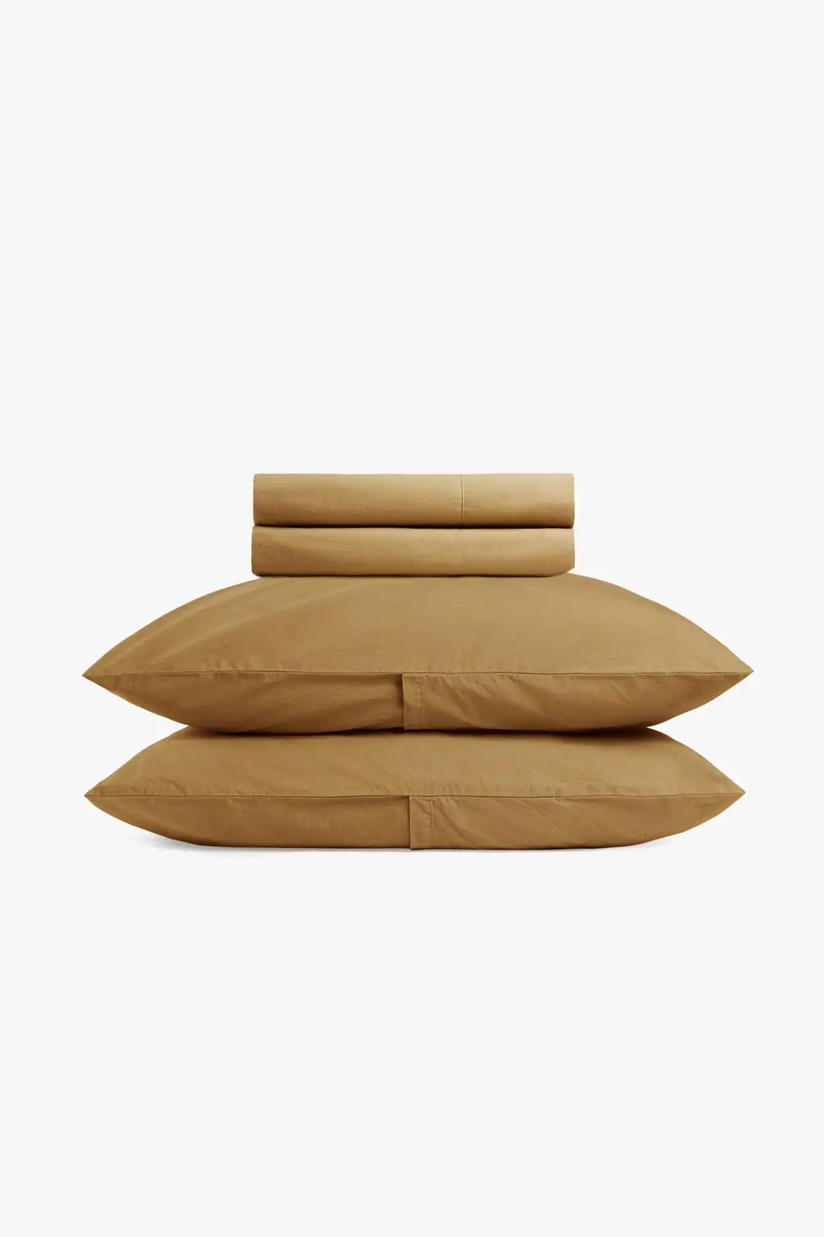 Brushed Cotton Bed Set - FINAL SALE (Ochre)