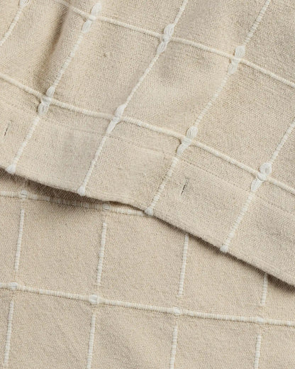 Organic Oasis Shower Curtain (White and Natural)