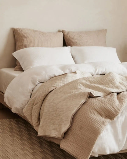Organic Cloud Cotton Duvet Cover Set - FINAL SALE (White)