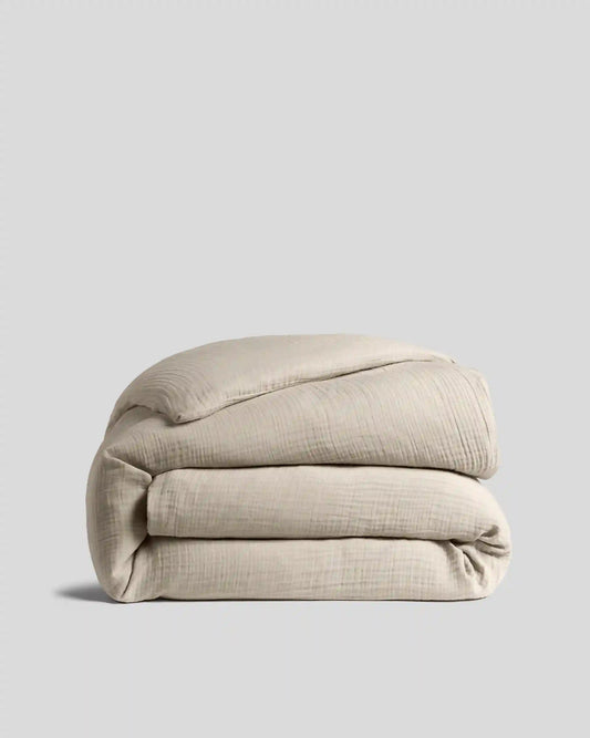 Organic Cloud Cotton Duvet Cover - FINAL SALE (Bone)
