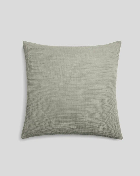 Organic Cloud Cotton Euro Sham - FINAL SALE (Heathered Moss)