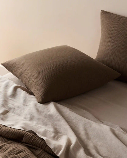 Organic Cloud Cotton Euro Sham (Warm Grey)