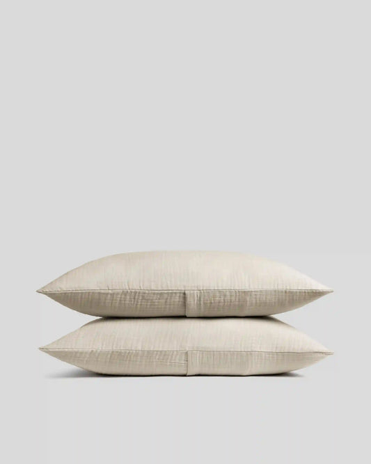 Organic Cloud Cotton Sham Set (Bone)