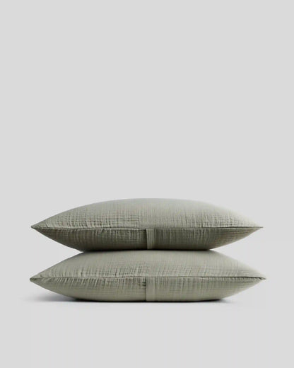 Organic Cloud Cotton Sham Set (Moss)